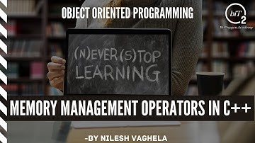 Memory Management Operators in C++ |Object Oriented Programming |C++|Learn #WithMe|BitOxygen Academy