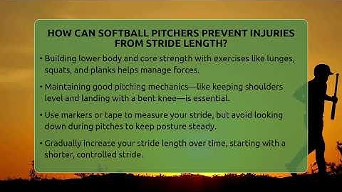 How Can Softball Pitchers Prevent Injuries From Stride Length? - Softball Basics and Beyond