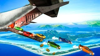 Crazy Flying Car Stunt Racing screenshot 4
