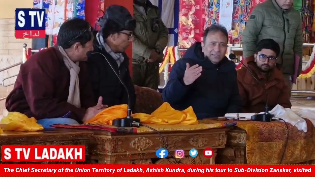 Chief Secretary of the Union Territory of Ladakh, Ashish Kundra,his tour to Sub-Division Zanskar, 