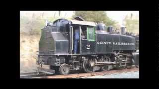 Quincy RR #2 and WP 918-D on the 2012 Post-Winterail Photographers Special in Niles Canyon (3/11/12)