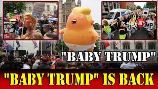 &quot;Baby Trump&quot; balloon: Media delighted over Trump protests in London