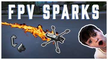 FPV Drone That SPARKS When it Slides (FUN)
