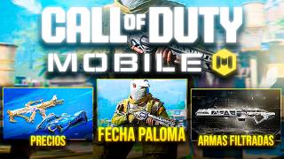 ARMAS FILTRADAS + PRECIOS LEGENDARIAS MESSI Y NEYMAR + FECHA DE LA SKIN PALOMA | NOTICIAS COD MOBILE