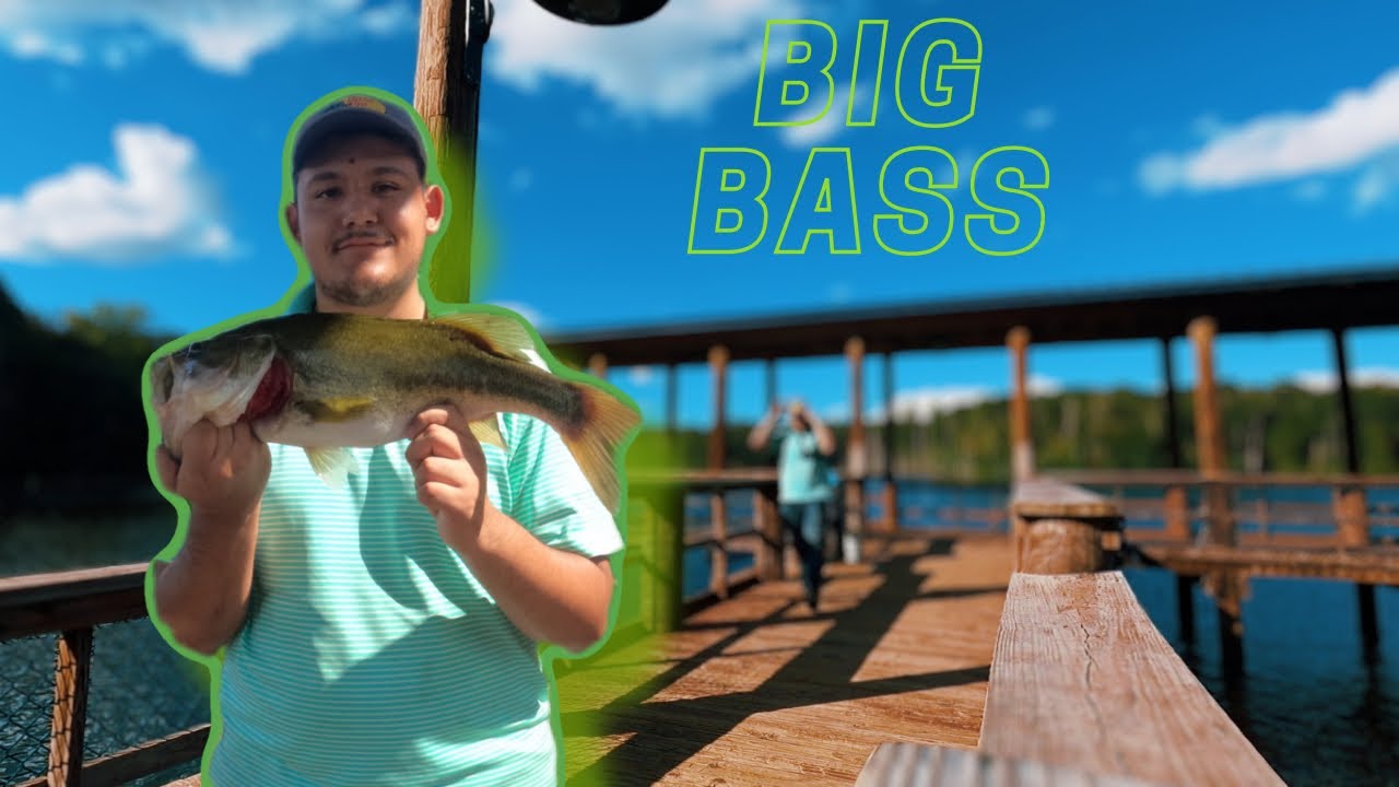 Caught me a Nice big Bass. at Lake Naconiche