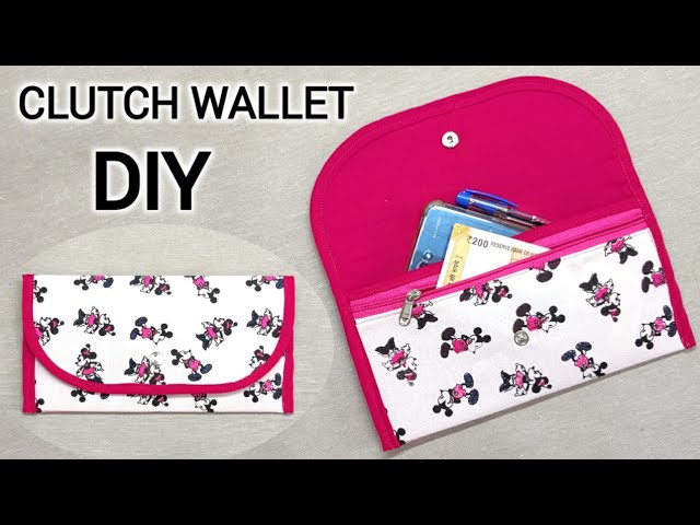 DIY WALLET ON CHAIN: CONVERTING LOUIS VUITTON EMILIE WALLET INTO BAG /EASY  FLAP WALLET ➡️ CLUTCH TUT 