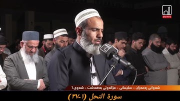 القارئ عمر بن عبدالله سورة الفاتحة و سورة النحل (١-٣٧) ١ رمضان ١٤٤٣ هجري مزگەوتی بەهەشت سلیمانی