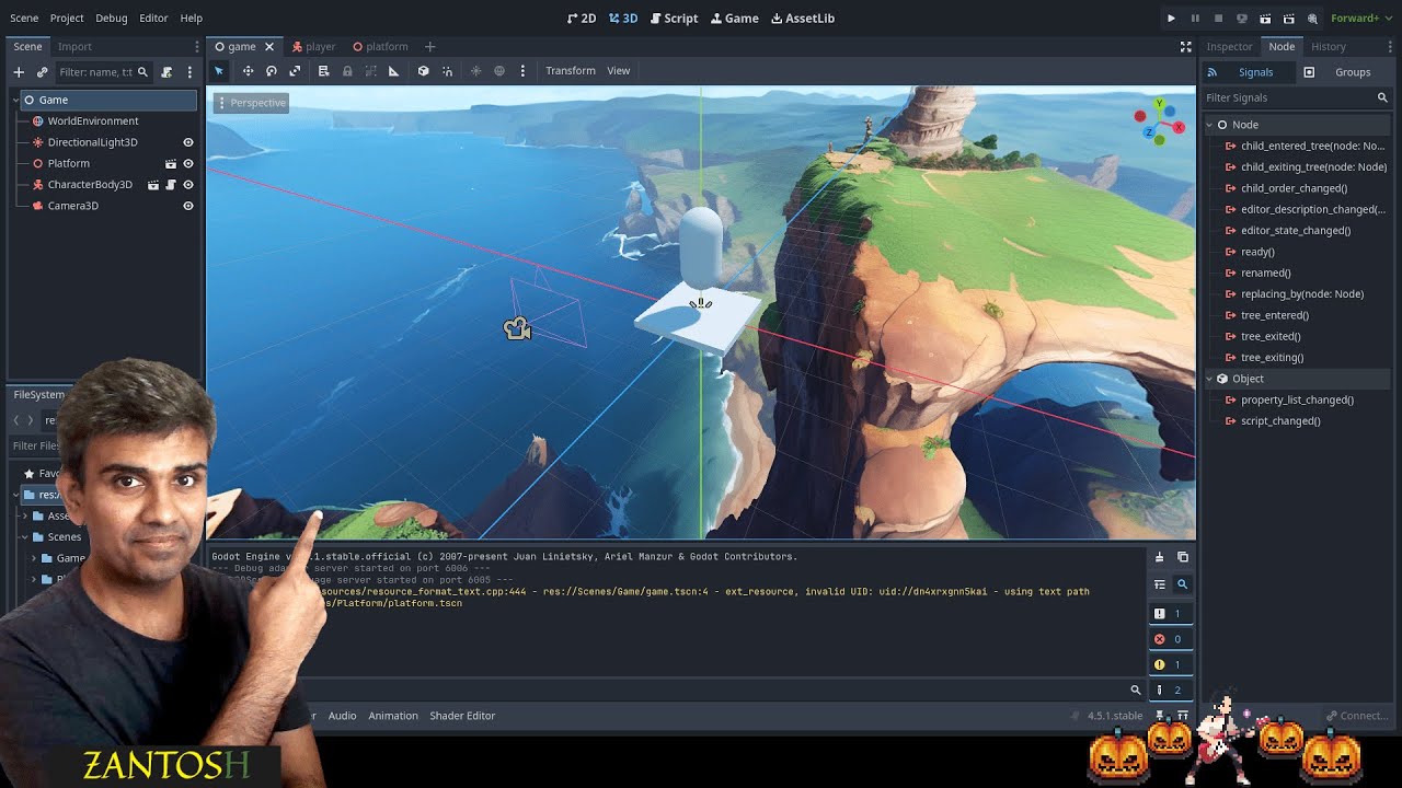 Learning Godot - Making an endless 3D platformer (Game Dev) - Pt 2 ...
