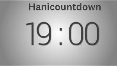 19 Minutes countdown Timer   Beep at the end   Simple Timer nineteen min #golden