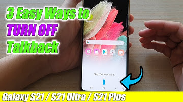 Galaxy S21/S20+: 3 Easy Ways to TURN OFF Talkback (Voice Assistant)