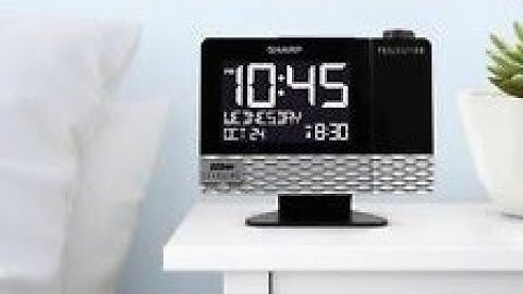 ⏰💤📱🔋#Battery & Setup-Sharp Projection Alarm Clock with USB Port-#Model SPC 543