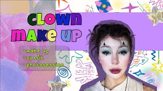 clown make up/макияж-гримм клоуна🤡СМОТРЕТЬ СТРОГО ВСЕМ!!☀️