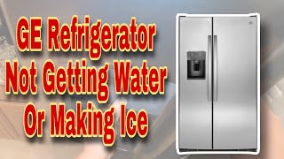 How to Fix GE Refrigerator Rattling Noise When Getting Water | No Water or Ice | Model #GSS25GSHECSS