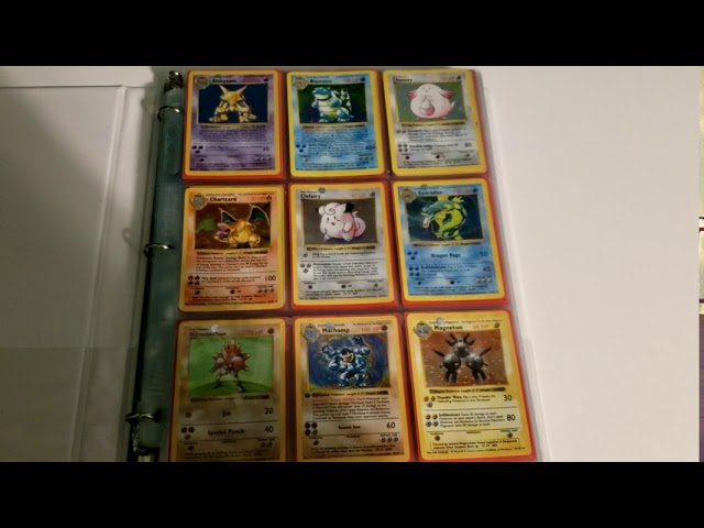 Pokemon Collection Showcase #1 Base 1st Edition, Shadowless