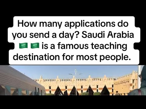 Until You Have Sent A Thousand Of Applications Usadlile Teaching And Living In Saudi Arabia