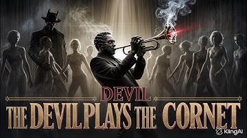 The Devil Plays the Cornet | Dark Jazz Film Noir Trailer (AI Jazz Short Film)