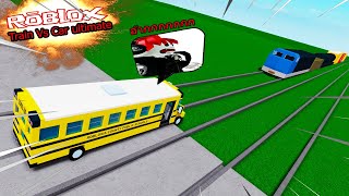 Roblox : Train Vs Car Ultimate! เมื่อรถไฟปะทะกับรถ อย่างรุนแรง !!!