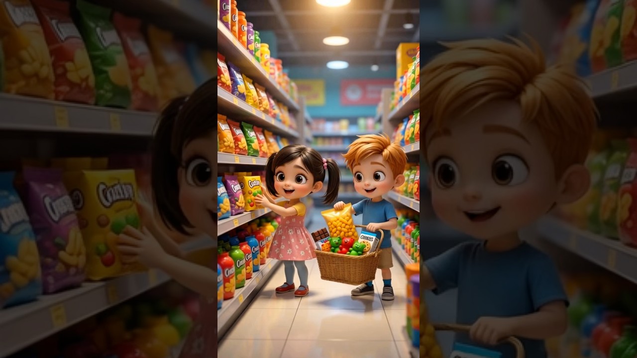 Niloya ve Mete Gizlice Abur Cubur Yediler #niloya #market #aburcubur #çizgifilm #cartoon