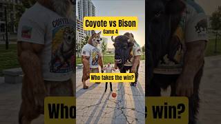 Game 4 showdown: Ai world #5 The Coyote Vs The Bison wearing Vintage tshirt #coyote #bison  #shorts