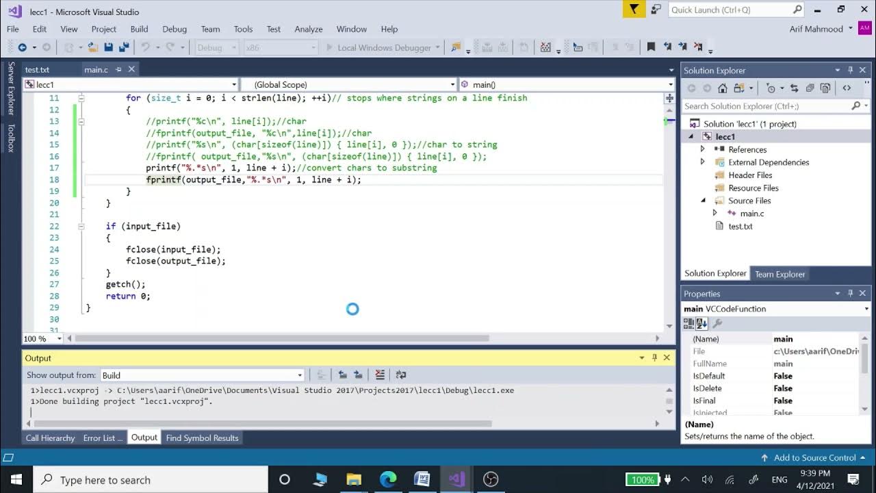Substring in c and c++ 19 - YouTube