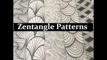 5 Zentangle Patterns For Beginners, How To Draw Easy Doodle Art Tutorial Drawing, Step By Step 16-20