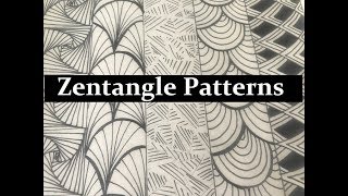5 Zentangle Patterns For Beginners, How To Draw Easy Doodle Art Tutorial Drawing, Step By Step 16-20