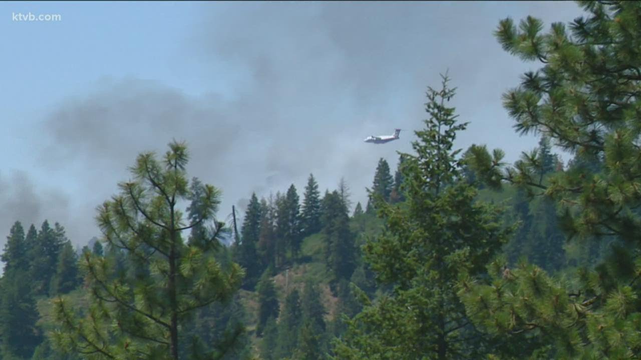 Fire burns on private land in Boise County YouTube