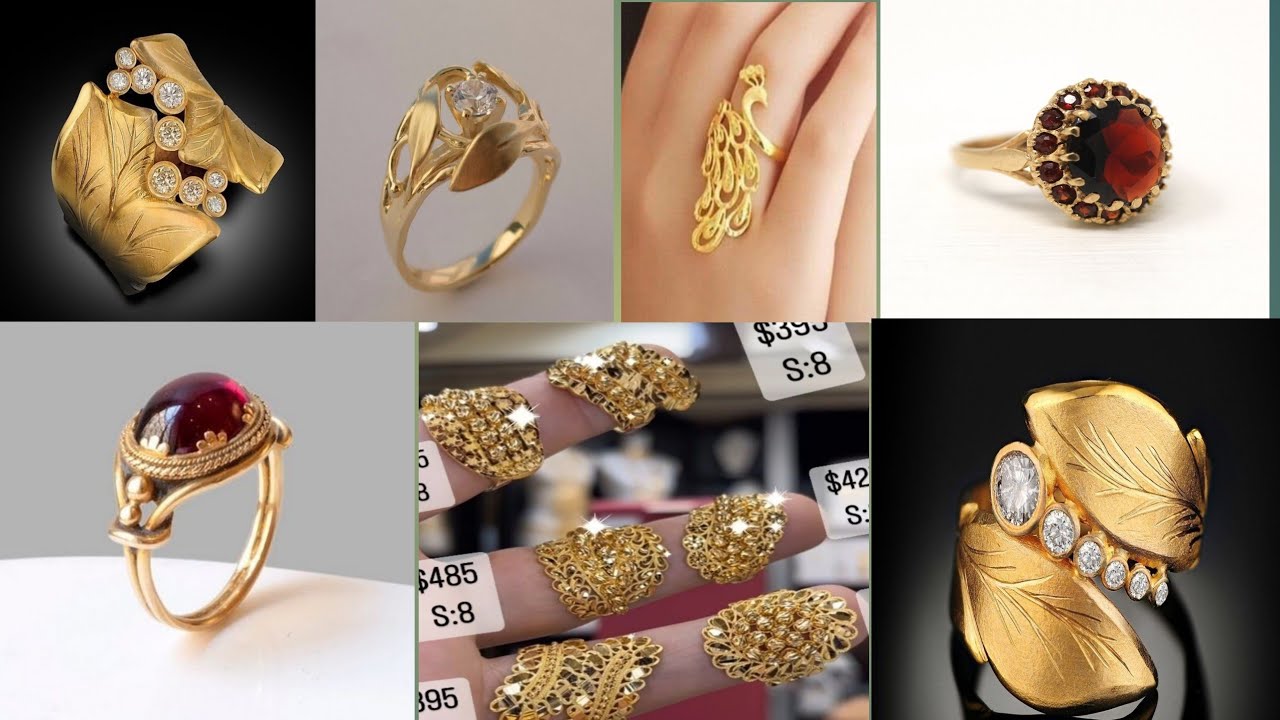 Most Beautiful Gold Rings 2023 : महिलाओं के लिए सबसे खूबसूरत फैंसी गोल्ड  रिंग डिजाइन देखें कीमत के साथ - Uprising Bihar