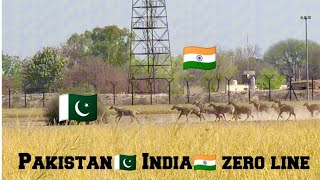 Pakistan India Zero line Border || Sath sath Gaon aik India ka or aik Pakistan ka