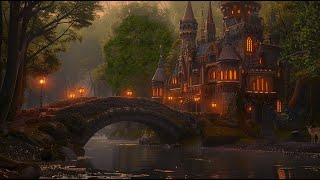 Relaxing Music - Virtual Castle In The Forest | Medieval music, forest sounds