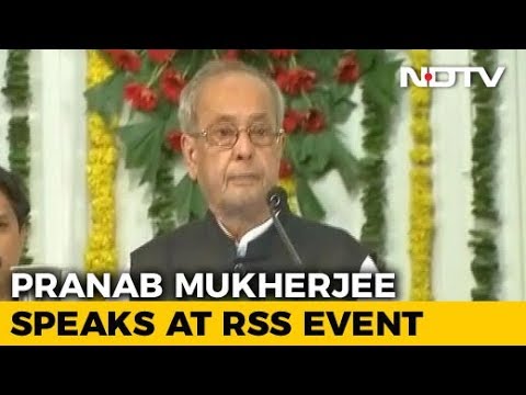 Watch: Pranab Mukherjee's Full Speech At RSS Event in Nagpur