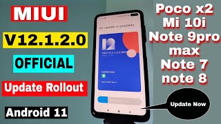 Android11 Official update Live proof | MIUI 12.1.2.0 Update Rollout any xiaomi Device Shot video