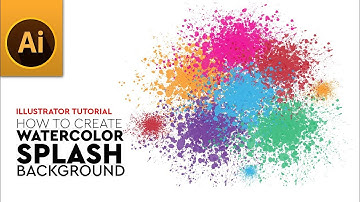 How to Create Elegant Splash Watercolor Vector Background in Adobe Illustrator