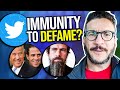 Judge Thinks Section 230 CDA Gives Immunity for Twitter to DEFAME? Viva Frei Vlawg