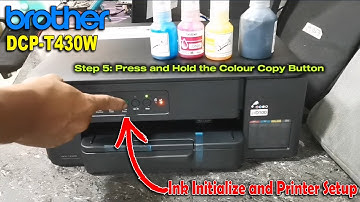 Brother DCP-T430W Initialize Ink and Printer Setup Guide.