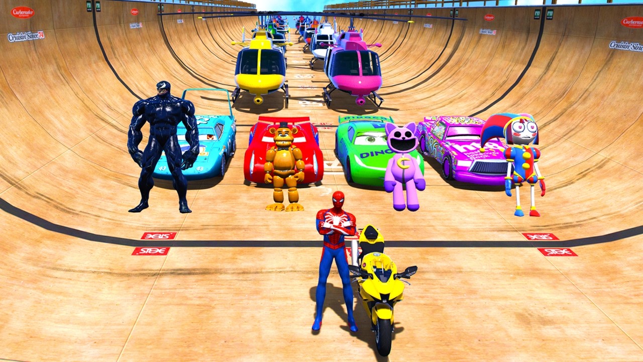 GTAV SPIDERMAN 2, THE AMAZING DIGITAL CIRCUS, POPPY PLAYTIME CHAPTER 3 ...
