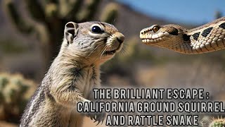 The Brilliant Escape California Ground Squirrel And The Rattle Snake