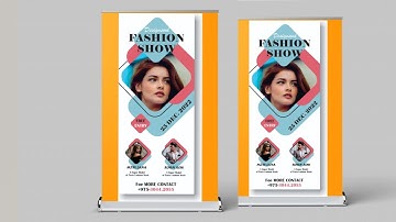How to design a Rollup banner in coreldraw | RTB STUFF | 2022