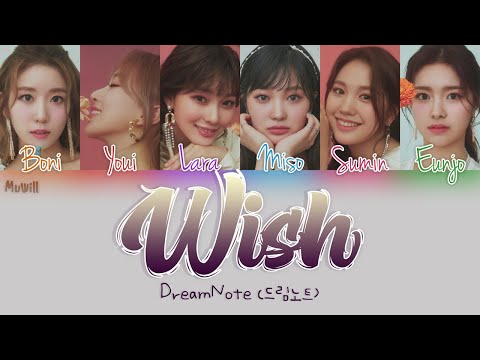 DREAMNOTE (드림노트) – 'WISH' (바라다) | Tradução (Color Coded Lyrics Han/Rom/PT-BR) By: Muwill