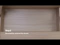 How do I remove the drawers from a LogMith wooden cabinet?