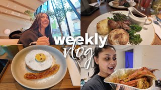 weekly vlog - 🦀 seafood boil, brand meetings & mini roadtrip 🚗