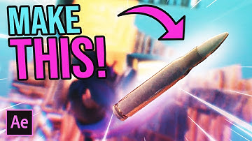 How To Make a 3D Bullet Effect For Your Montage! - (After Effects Tutorial)