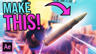 How To Make a 3D Bullet Effect For Your Montage! - (After Effects Tutorial)