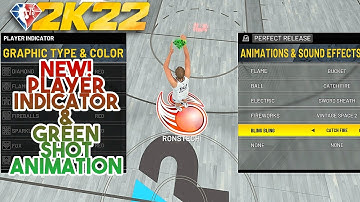NBA 2K22 CURRENT GEN NEW PLAYER INDICATOR FIREBALLS & PERFECT RELEASE GREEN SHOT ANIMATION BLING(2X)