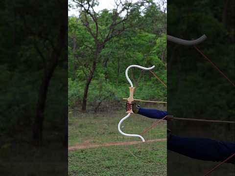 99%Accuracy Of Arrow Bow Slingshot #diy #craft #youtubeshorts #wood #bamboo