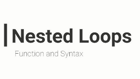 Basic Nested Loops || Function and Syntax || (BlueJ) Java Program