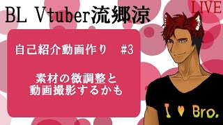 「BL新人Vtuber、自己紹介用の素材作り③」のサムネイル