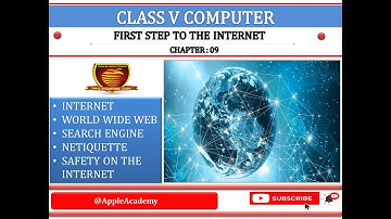 CLASS 5 COMPUTER CH 09 FIRST STEP TO THE INTERNET