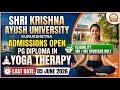 SKAU, Kurushetra Invites Admissions for PG Diploma In Yoga Therapy || Last Date 5 June 2026 || #skau