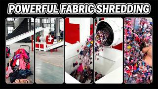 Small Spiral Shredder for Textile Recycling | High Output Soft Waste screenshot 5